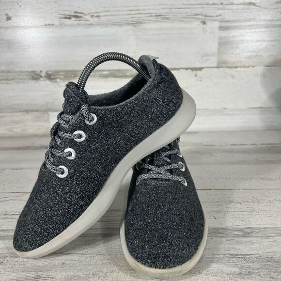Allbirds Womens 8 Wool Runners Sneakers Heather Gray‎ White Soles Size 9 - Picture 5 of 9